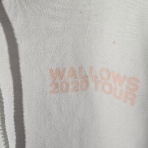 RARE Wallows Canceled 2020 Tour Peach White Hoodie Sweatshirt!